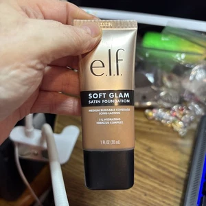 Elf soft glam satin foundation medium buildable coverage long lasting 53 deep - Picture 1 of 1