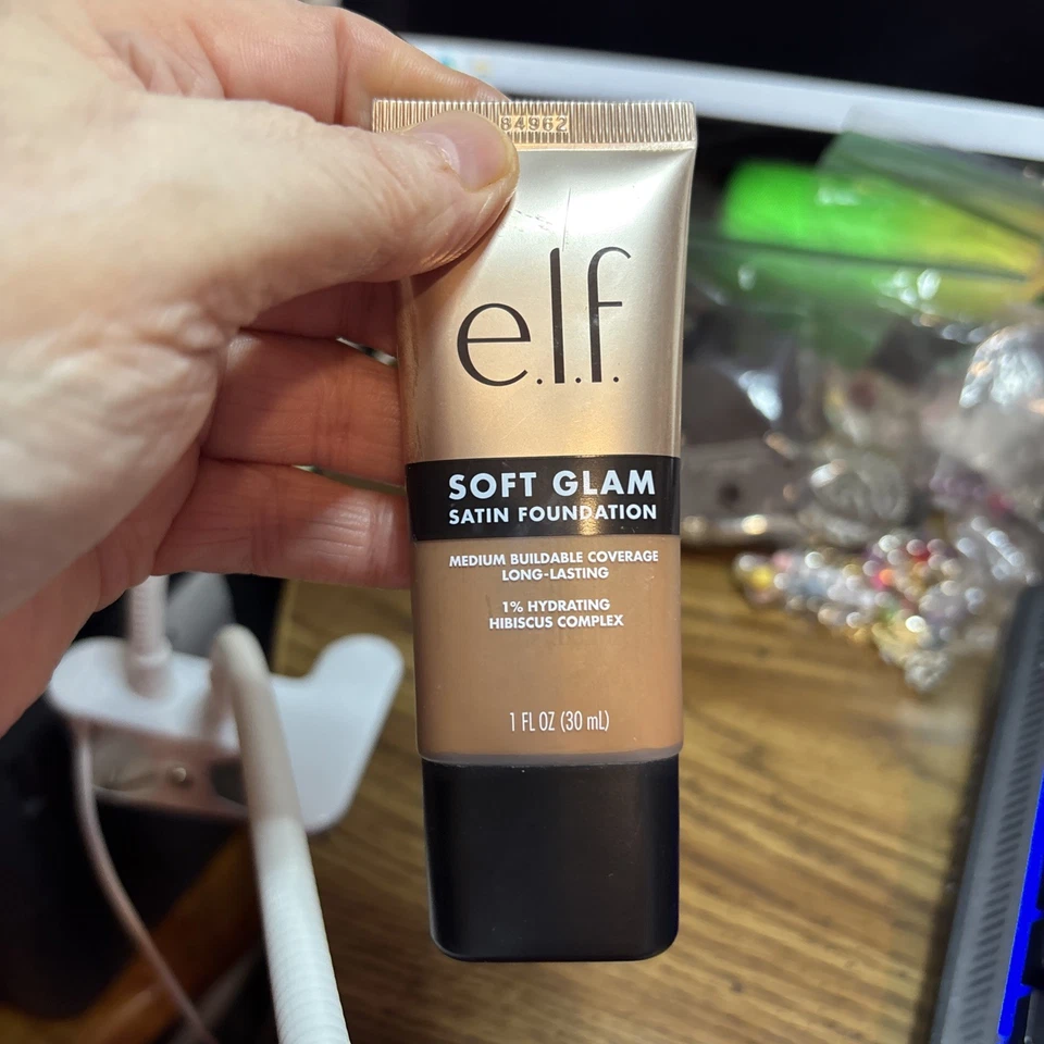 Elf soft glam satin foundation medium buildable coverage long lasting 53 deep - Image 1 of 1