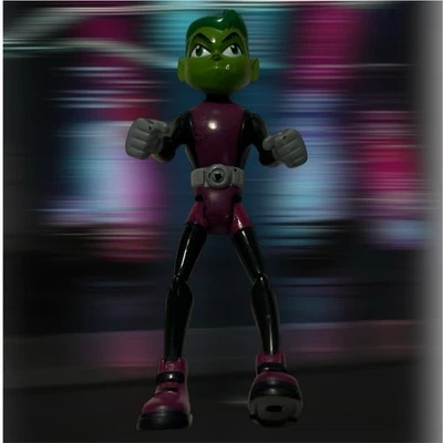 DC Comics Teen Titans GO! Beast Boy 3.5” Action Figure Bandai 2003 - Image 1 of 4