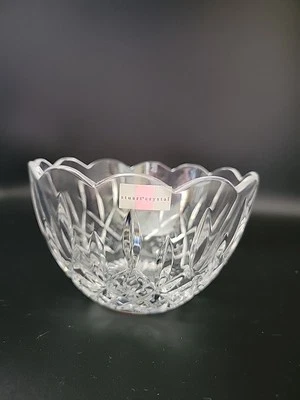Stuart CRYSTAL  SIGNED Candy Bowl With Scallopped Rim 4.5 IN Excellent Condition - Image 1 of 4