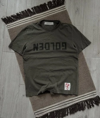 Camiseta Golden Goose para hombre con logotipo gráfico oliva, talla M Foto 1 de 4