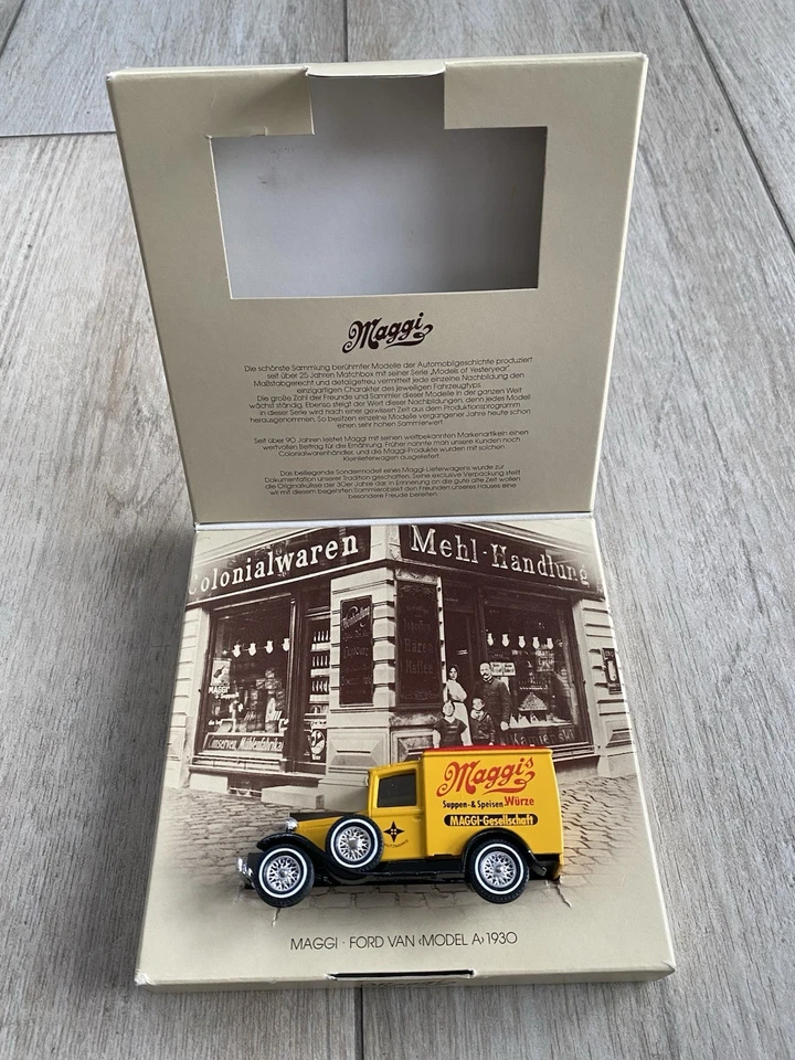 Lesney Matchbox Models of Yesteryear Y-21 "1930 Ford Model A Maggi" Sonder-OVP - Bild 1 von 4