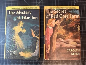 Lot Of 2 Nancy Drew Hardcover: 4 Mystery At Lilac Inn, 6 Secret Of Red Gate Farm - Picture 1 of 24