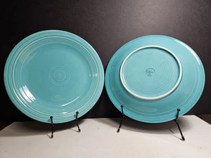 Fiestaware 2004 Türkis 10,5" Essteller Homer Laughlin 2er Set - Bild 1 von 4