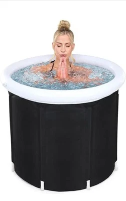 Large Ice Bath Tub for Athletes Outdoor Portable Free-standing Bathtub for Adult - Image 1 of 4