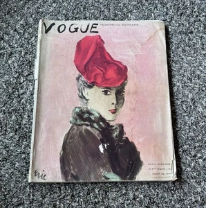 Vogue Magazin 1. September 1936 seltene Flüssigkeit beschädigt - Bild 1 von 4