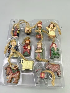 Set ornamento presepe vintage 12 pezzi - Foto 1 di 8