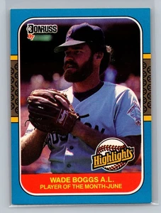 1987 Donruss Highlights Wade Boggs #14 - Boston Red Sox - - Picture 1 of 2