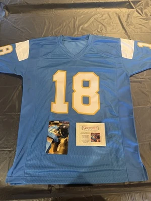 Camiseta Charlie Joiner Autografiada Cargadores Certificada por la JSA Foto 1 de 4