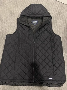 Lands End Women’s Long Quilted Vest With Hood Plus Size 3X, 26/28   - Picture 1 of 12