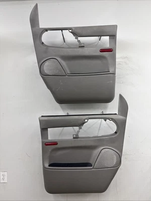 1996-2005 Chevrolet Chevy Astro GMC Safari Pair Of Power Door Panels Gray OEM - Image 1 of 4