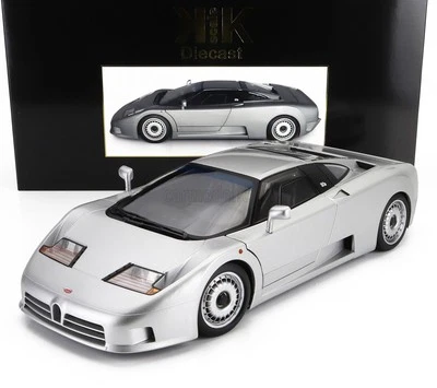 MODELLINO AUTO STATICO KK SCALE BUGATTI EB110 1991 SILVER MODELLISMO SCALA 1:12 - Immagine 1 di 4