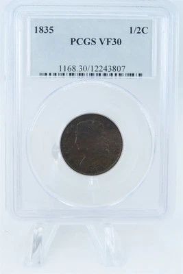 1835-P PCGS VF30BN Classic Head Half Cent Business Strike - Image 1 of 2