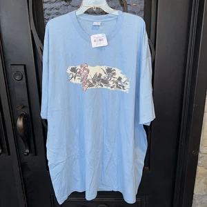 Neu mit Etikett Crazy Shirts Vintage hellblau Laguna Beach Herren 3XL Grafik T-Shirt - Bild 1 von 5