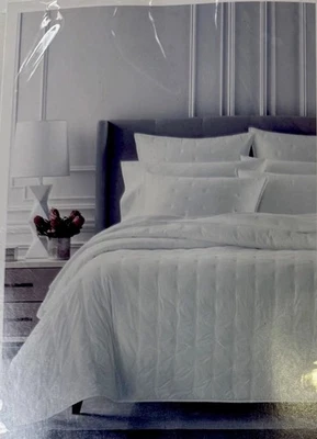 TWIN Coverlet Set - 100% Cotton Comforter by SKY, Machine Washable - WHITE- NWT - Image 1 of 4