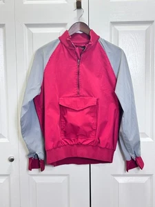 Vintage Buffums California Windbreaker Jacket Single Pocket Red/White (SEE DESC) - Picture 1 of 9