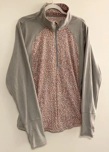 St Johns Bay Womans Floral Full Zip Soft Active Wear Fleece Jacket - Picture 1 of 11