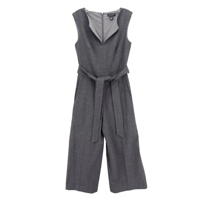 Mono sin mangas CLUB MONACO gris a cuadros con cinturón talla 2 Foto 1 de 4