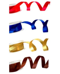 5 Meter Satin-Band 0,20€/m bunt 15mm Stoffband Doppelseitig Kinder Geburtstag - Bild 1 von 21