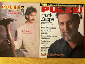 Frank Zappa 2 Pulse Magazines 1988/1993 Tower Records Mint - Bild 1 von 12