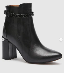 Frankie 4 Patent Black Leather 'Maisie' Boots Size 7.5 Ankle Orthotic - Picture 1 of 9