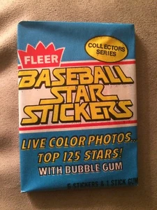 1981 Fleer Baseball Star Stickers Card Pack Al Oliver Rangers Showing On Back - Picture 1 of 2