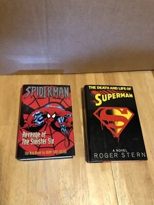 THE DEATH AND LIFE OF SUPERMAN & SPIDERMAN REVENGE OF THE SINISTER SIX HARDCOVER - Picture 1 of 9