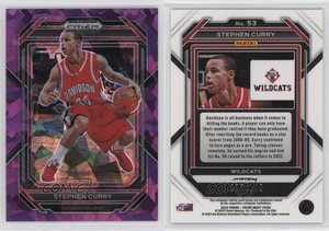 2023-24 Panini Prizm Draft Picks Purple Ice Prizm /149 Stephen Curry #53