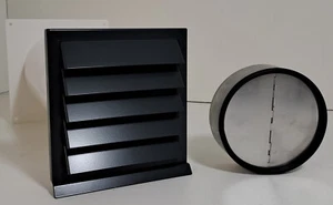 VentilationNord Energiespar Edelstahl Mauerkasten Ø125 anthrazit RAL7016 - Bild 1 von 9