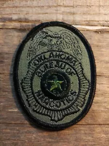 oklahoma bureau of narcotics patch neu 2 x 3 1/2 olivgrün & schwarz - Bild 1 von 4