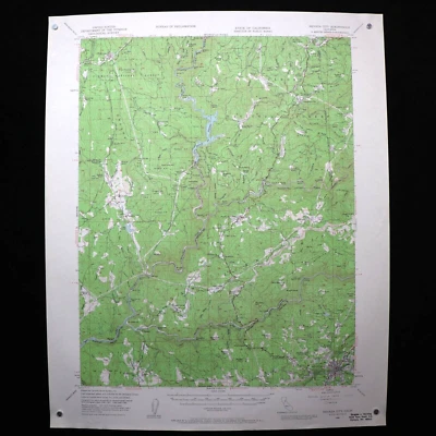 US Geological Survey Map Scale 1/62500 Topographic Sheet Nevada City CA 1961 - Image 1 of 4