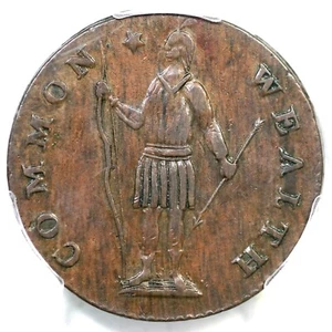 1788 R 8-C R-3 PCGS AU 55 Period Massachusetts Cent Colonial Copper Coin 1c - Picture 1 of 3