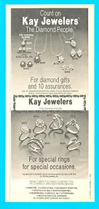 1978 KAY JEWELERS diamond ring vintage PRINT AD southern Indiana stores - Picture 1 of 4