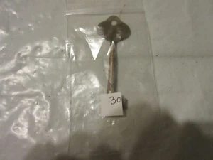 ANTIQUE LARGE BRASS SKELETON KEY MARKED 62 - POSSIBLE MOTEL ROOM KEY - Picture 1 of 16