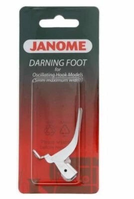 Darning Foot ( P ), Janome part # 200127000 Sewing Machine 5mm Maximum Width - Image 1 of 3