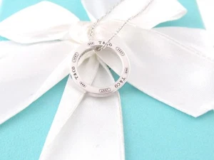 TIFFANY & CO SILVER 1837 CIRCLE NECKLACE - Picture 1 of 6