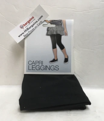 LEGGINGS CAPRI MUJER, TALLAS SURTIDAS, MEZCLA ALGODÓN Y SPANDEX NUEVOS EN PAQUETE Foto 1 de 2