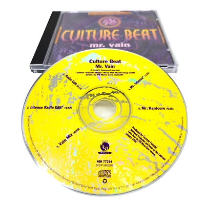 Mr. Vain :  Culture Beat - CD SINGLE - FREE SHIPPING! - [eBayVideo!]  ***MINT*** - Imagem 1 de 4