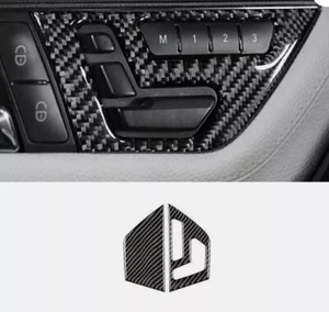 Real Carbon Fiber Dashboard Instrument Cover Trim 2pc For 2007-2014 Benz C-Class - Picture 1 of 1