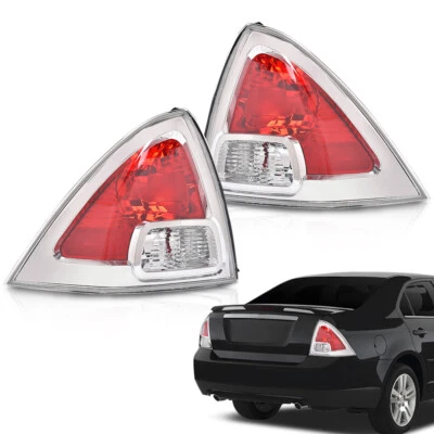 2Pcs Chrome Tail Light Set Fit For 2006 2007-2009 Ford Fusion Left & Right Side Foto 1 de 4