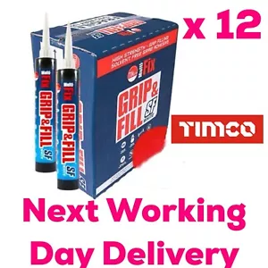 12 x TIMco Multi Fix Grip and Fill 350ml Gripfill Solvent free - Picture 1 of 2