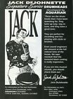 1995 Print Ad of Aquarian Signature Series Drumheads w Jack DeJohnette