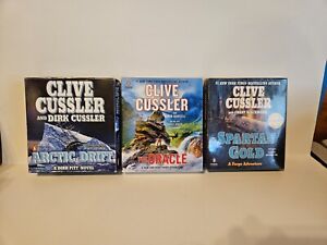 3  CLIVE CUSSLER   CD AUDIOBOOK see photos