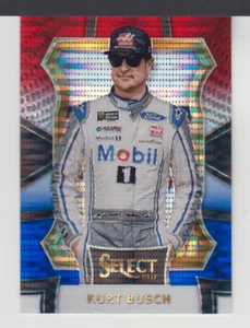 KURT BUSCH - 2017 - PANINI SELECT BLUE RED WHITE PRIZM /299 CARD # 18 - Picture 1 of 2