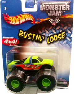 Camion 4x4 azione sfusa '02 Hot Wheels Monster Jam Bustin' Chevrolet Silverado - Foto 1 di 9