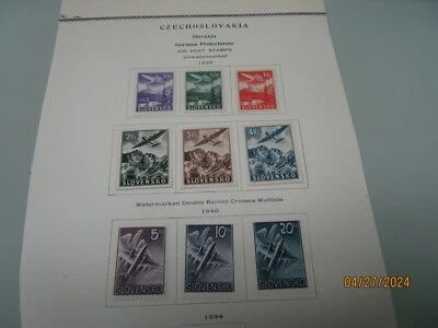 CHECOSLOVAQUIA 1939, CORREO AÉREO, JUEGO DE SELLOS, MNH ** Foto 1 de 3