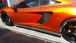 McLaren MP4 12C Custom 4pc Side Skirts CF Carbon Fiber 2011-14 Made in USA - Picture 1 of 6