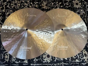 Aisen 16” Traditional Hi-Hat Cymbals (Pair) - Picture 1 of 4