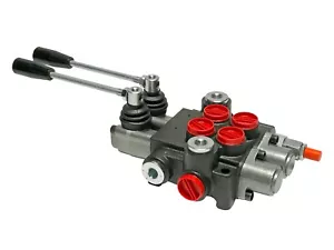 2 Spool Hydraulic Direction Control Valve Open Center 13 GPM 3600 PSI NEW! - Picture 1 of 6
