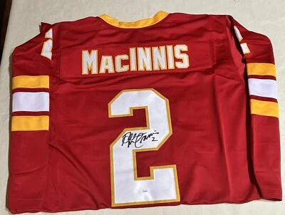 Al MacInnis Auto Autographed Custom Hockey Jersey JSA size XL - Image 1 of 2